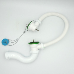 Сифон на ванну 1-1/2" с переливом НЕРАЗБОРНЫЙ AKVATER (V110)