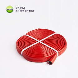 Теплоизоляция для труб ЭНЕРГОИЗОЛ PREMIUM (бухта) КРАСНАЯ