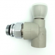 Вентиль полипропиленовый радиаторный угловой HEISSKRAFT